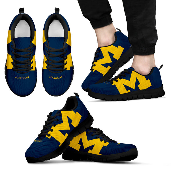 Michigan Wolverines Fan Unofficial Running Shoes/ Women/ men/ kids sizes/ football gift